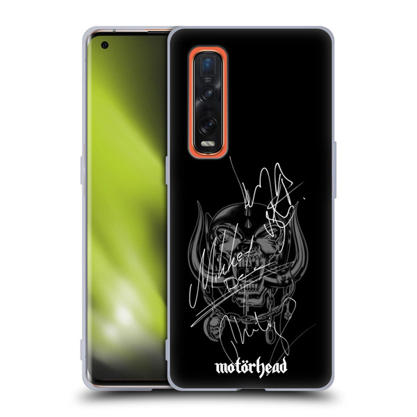 Motorhead Graphics Signatures Soft Gel Case for OPPO Find X2 Pro 5G