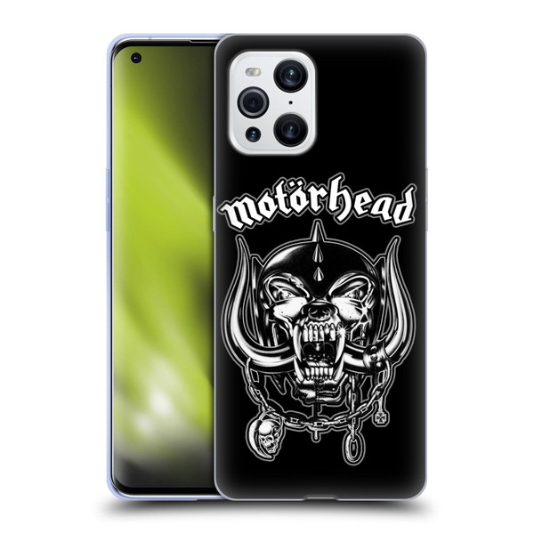 Motorhead Graphics Silver War Pig Soft Gel Case for OPPO Find X3 / Pro