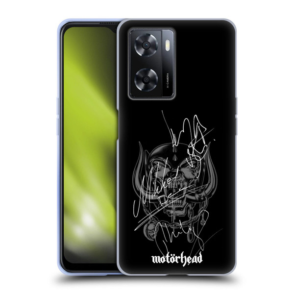 Motorhead Graphics Signatures Soft Gel Case for OPPO A57s