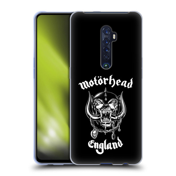 Motorhead Graphics England Soft Gel Case for OPPO Reno 2