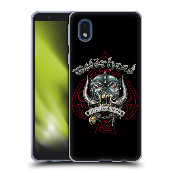 Motorhead Graphics Ace Of Spades Dog Soft Gel Case for Samsung Galaxy A01 Core (2020)