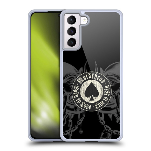 Motorhead Graphics Born To Lose Love To Win Soft Gel Case for Samsung Galaxy S21+ 5G
