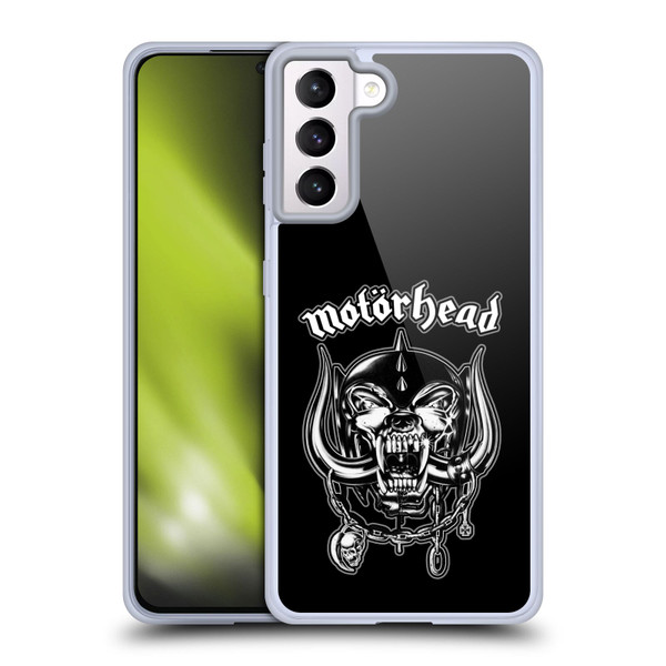 Motorhead Graphics Silver War Pig Soft Gel Case for Samsung Galaxy S21+ 5G & MagSafe
