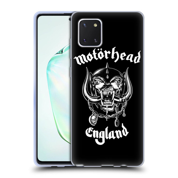 Motorhead Graphics England Soft Gel Case for Samsung Galaxy Note10 Lite