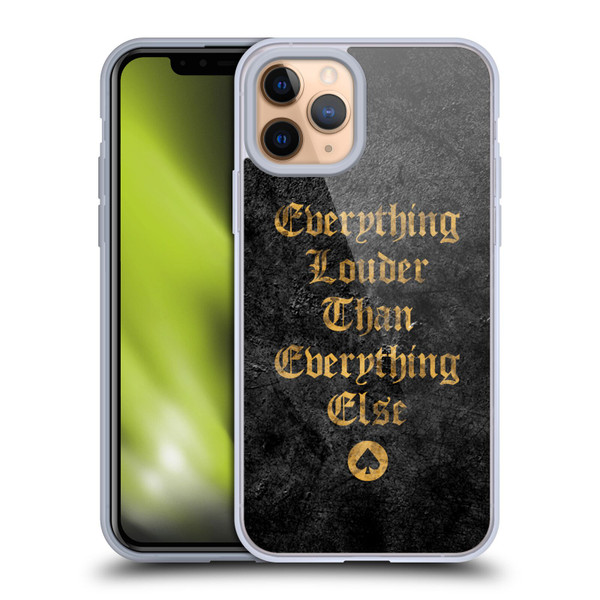 Motorhead Key Art Everything Louder Soft Gel Case for Apple iPhone 11 Pro