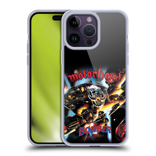 Motorhead Key Art Bomber Album Soft Gel Case for Apple iPhone 14 Pro Max