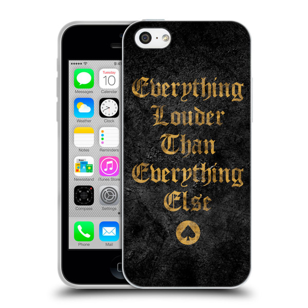 Motorhead Key Art Everything Louder Soft Gel Case for Apple iPhone 5c