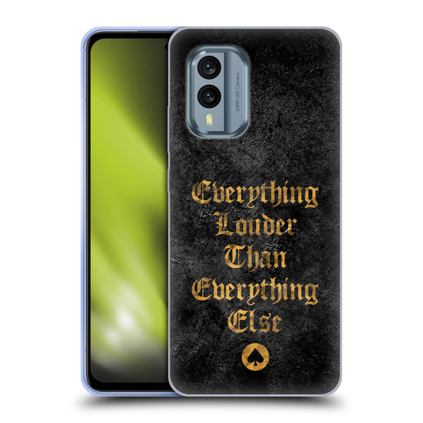 Motorhead Key Art Everything Louder Soft Gel Case for Nokia X30