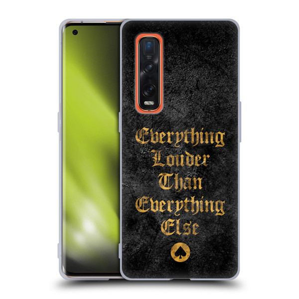 Motorhead Key Art Everything Louder Soft Gel Case for OPPO Find X2 Pro 5G
