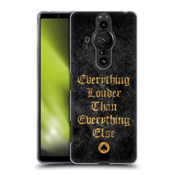 Motorhead Key Art Everything Louder Soft Gel Case for Sony Xperia Pro-I