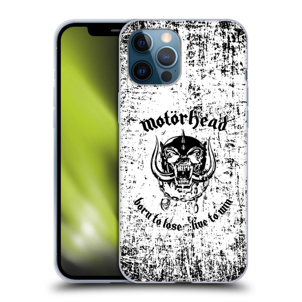 Motorhead Logo Born To Lose Live To Win Soft Gel Case for Apple iPhone 12 Pro Max