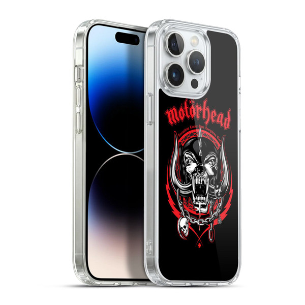 Motorhead Logo Everything Louder Than Everything Else Soft Gel Case for Apple iPhone 13 Pro Max & MagSafe