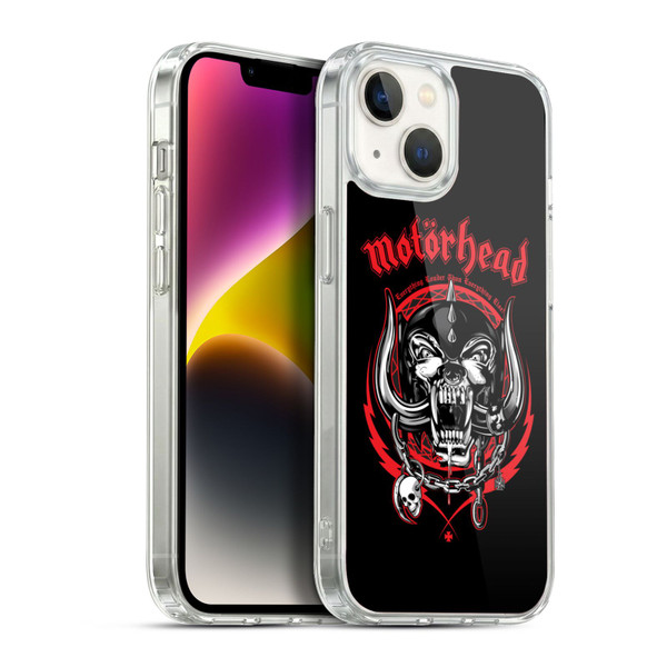 Motorhead Logo Everything Louder Than Everything Else Soft Gel Case for Apple iPhone 14