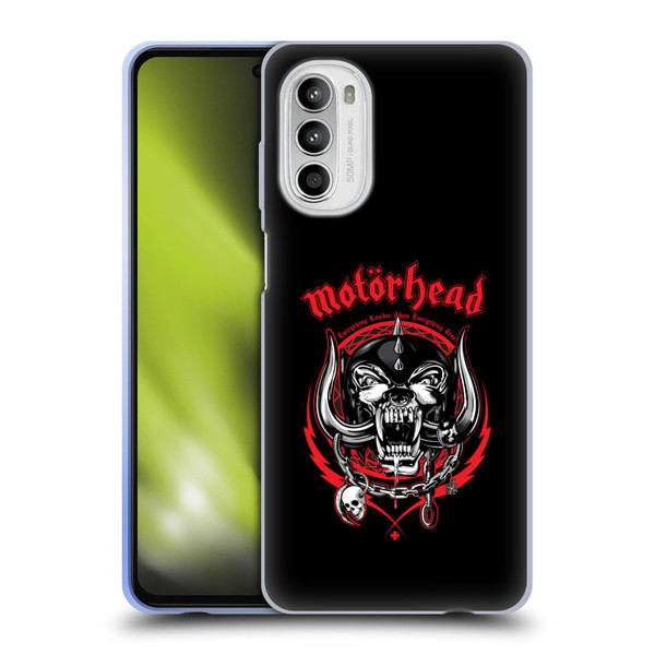 Motorhead Logo Everything Louder Than Everything Else Soft Gel Case for Motorola Moto G52