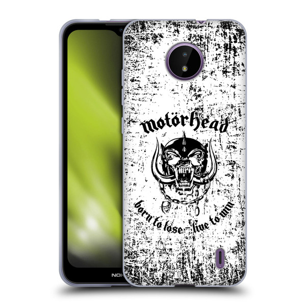 Motorhead Logo Born To Lose Live To Win Soft Gel Case for Nokia C10 / C20