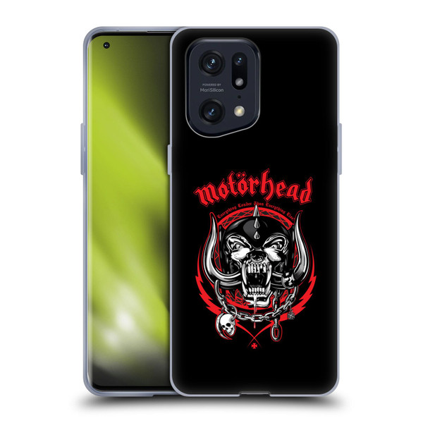 Motorhead Logo Everything Louder Than Everything Else Soft Gel Case for OPPO Find X5 Pro