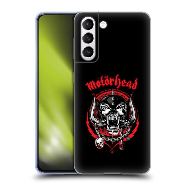 Motorhead Logo Everything Louder Than Everything Else Soft Gel Case for Samsung Galaxy S21 5G