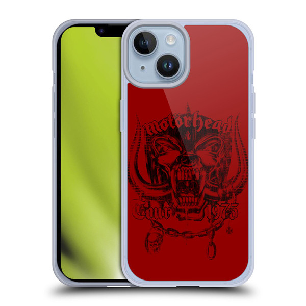 Motorhead Tours 1975 Soft Gel Case for Apple iPhone 14
