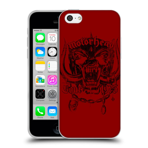 Motorhead Tours 1975 Soft Gel Case for Apple iPhone 5c