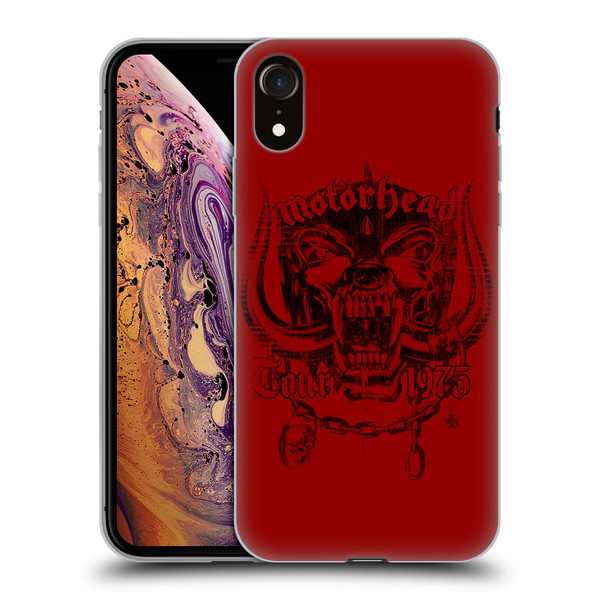 Motorhead Tours 1975 Soft Gel Case for Apple iPhone XR