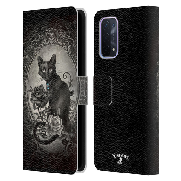 Alchemy Gothic Cats Paracelsus Leather Book Wallet Case Cover For OPPO A54 5G