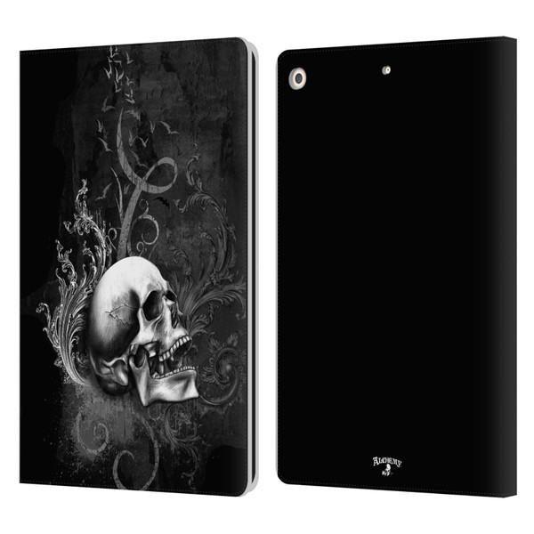 Alchemy Gothic Skull De Profundis Leather Book Wallet Case Cover For Apple iPad 10.2 2019/2020/2021