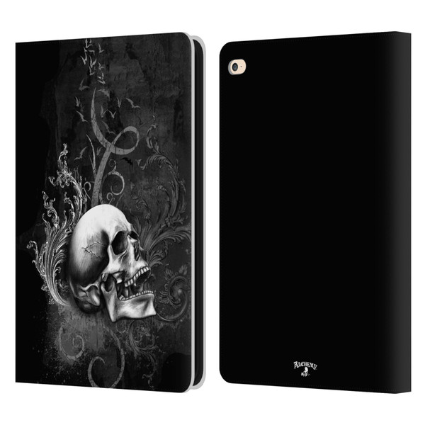Alchemy Gothic Skull De Profundis Leather Book Wallet Case Cover For Apple iPad Air 2 (2014)