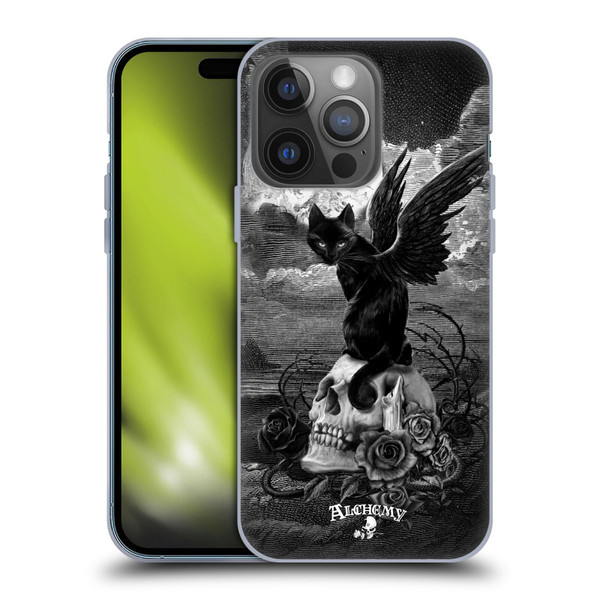 Alchemy Gothic Cats Nine Lives Of Poe Skull Soft Gel Case for Apple iPhone 14 Pro