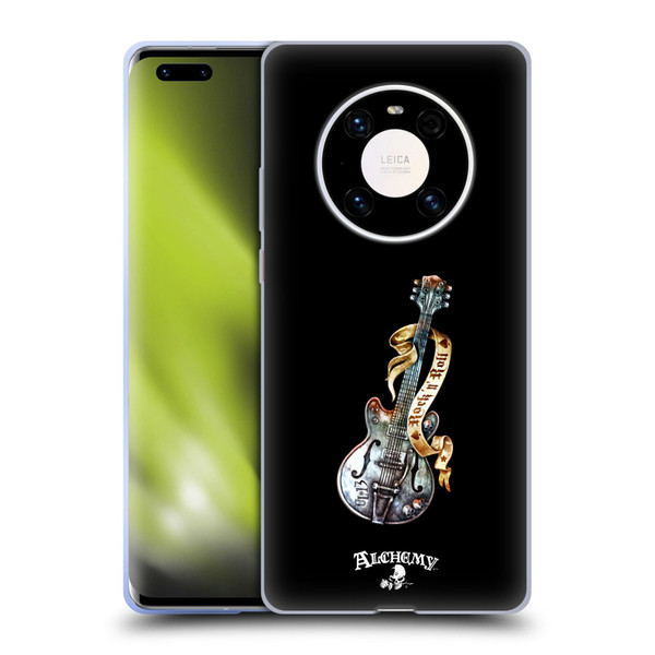 Alchemy Gothic Illustration Rock'it 56 Guitar Soft Gel Case for Huawei Mate 40 Pro 5G