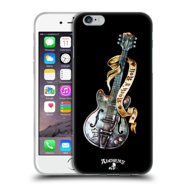 Alchemy Gothic Illustration Rock'it 56 Guitar Soft Gel Case for Apple iPhone 6 / iPhone 6s