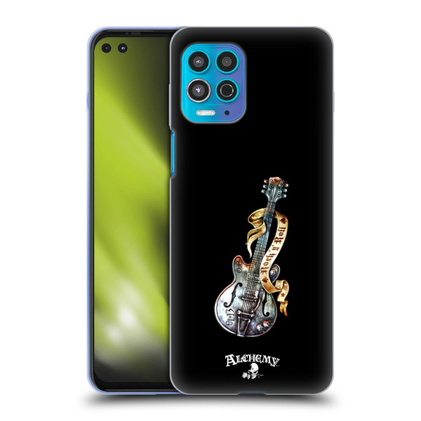 Alchemy Gothic Illustration Rock'it 56 Guitar Soft Gel Case for Motorola Moto G100