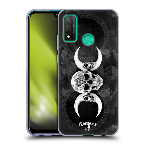 Alchemy Gothic Skull Dark Goddess Moon Soft Gel Case for Huawei P Smart (2020)