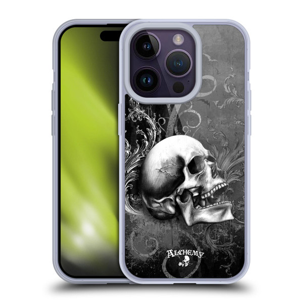 Alchemy Gothic Skull De Profundis Soft Gel Case for Apple iPhone 14 Pro