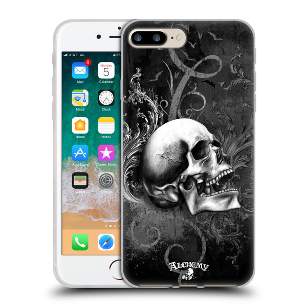Alchemy Gothic Skull De Profundis Soft Gel Case for Apple iPhone 7 Plus / iPhone 8 Plus