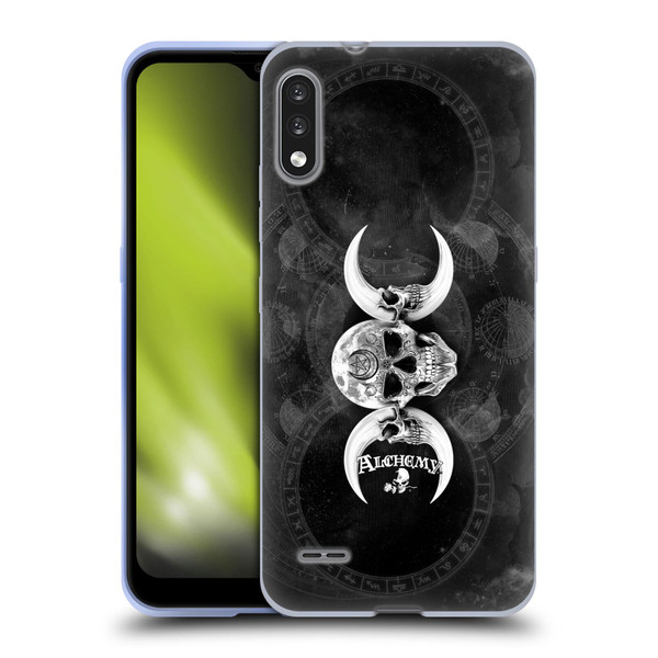 Alchemy Gothic Skull Dark Goddess Moon Soft Gel Case for LG K22