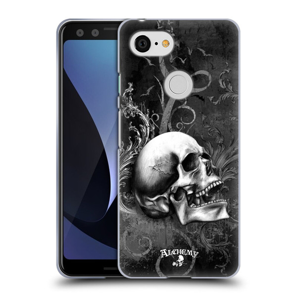 Alchemy Gothic Skull De Profundis Soft Gel Case for Google Pixel 3