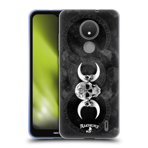 Alchemy Gothic Skull Dark Goddess Moon Soft Gel Case for Nokia C21