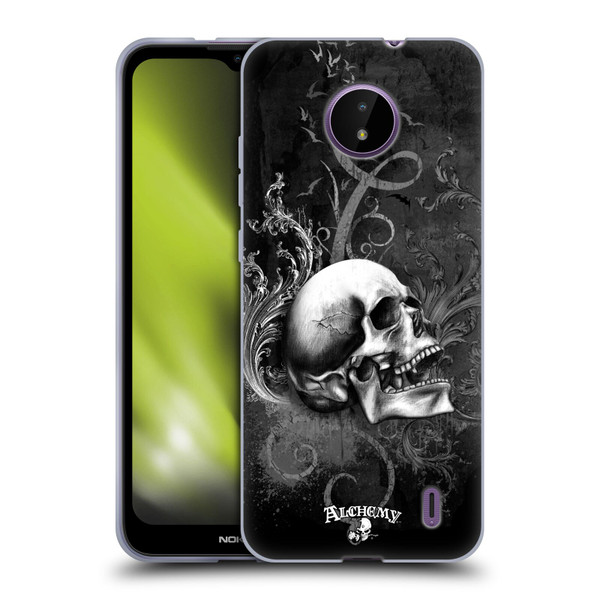 Alchemy Gothic Skull De Profundis Soft Gel Case for Nokia C10 / C20