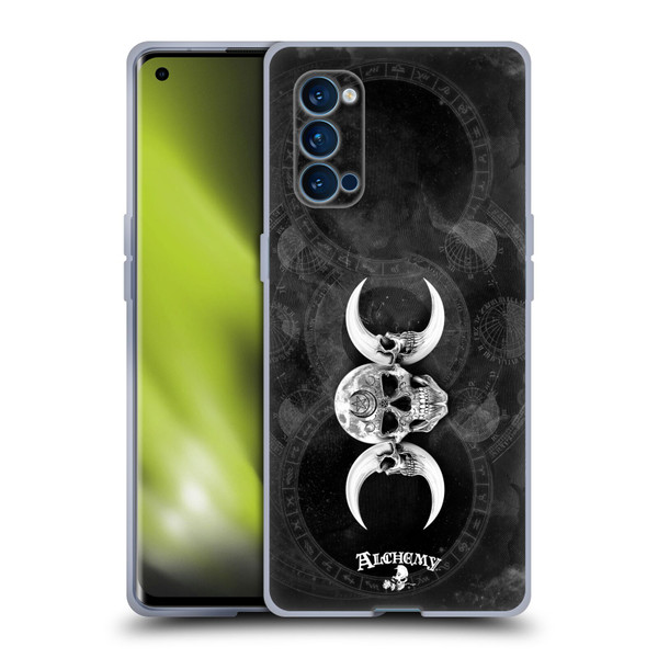 Alchemy Gothic Skull Dark Goddess Moon Soft Gel Case for OPPO Reno 4 Pro 5G