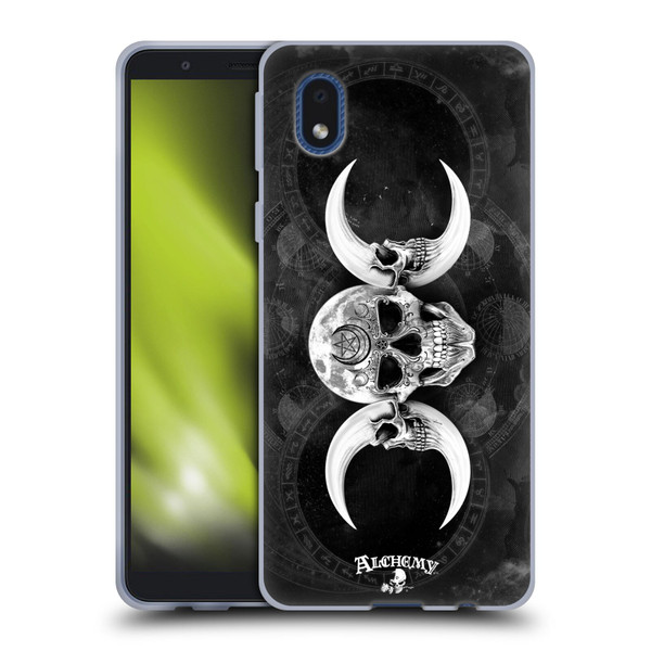 Alchemy Gothic Skull Dark Goddess Moon Soft Gel Case for Samsung Galaxy A01 Core (2020)