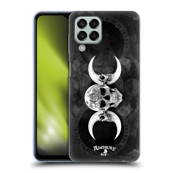 Alchemy Gothic Skull Dark Goddess Moon Soft Gel Case for Samsung Galaxy M33 (2022)