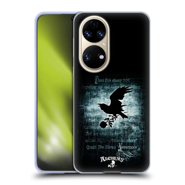 Alchemy Gothic Wing Nevermore Soft Gel Case for Huawei P50