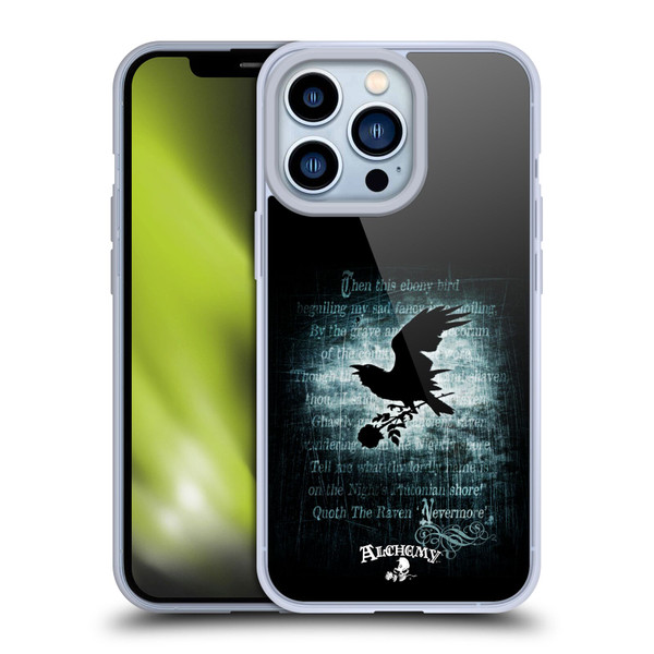 Alchemy Gothic Wing Nevermore Soft Gel Case for Apple iPhone 13 Pro