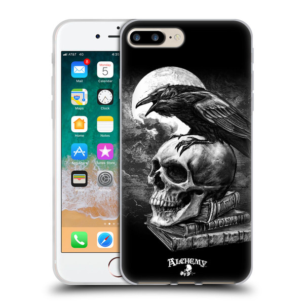 Alchemy Gothic Wing Poe's Raven Soft Gel Case for Apple iPhone 7 Plus / iPhone 8 Plus