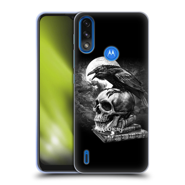 Alchemy Gothic Wing Poe's Raven Soft Gel Case for Motorola Moto E7 Power / Moto E7i Power