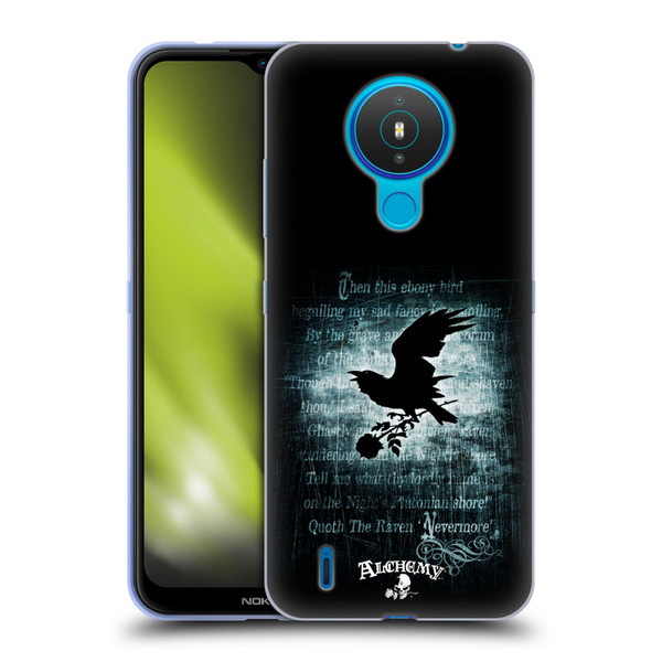 Alchemy Gothic Wing Nevermore Soft Gel Case for Nokia 1.4