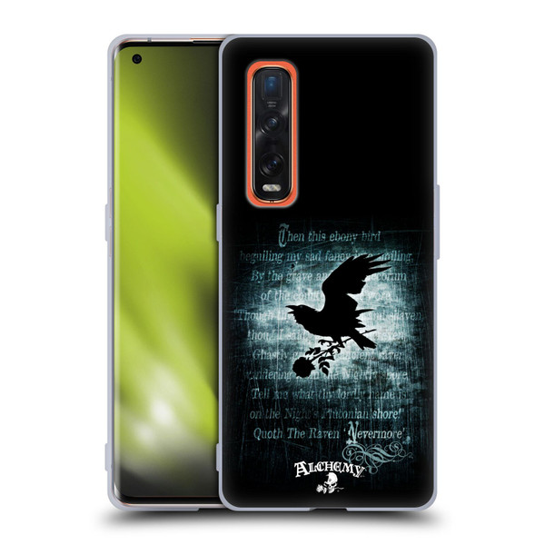 Alchemy Gothic Wing Nevermore Soft Gel Case for OPPO Find X2 Pro 5G