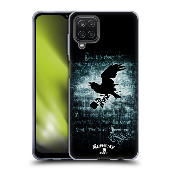 Alchemy Gothic Wing Nevermore Soft Gel Case for Samsung Galaxy A12 (2020)