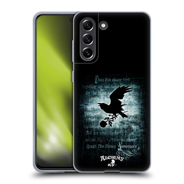 Alchemy Gothic Wing Nevermore Soft Gel Case for Samsung Galaxy S21 FE 5G
