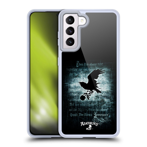 Alchemy Gothic Wing Nevermore Soft Gel Case for Samsung Galaxy S21 5G